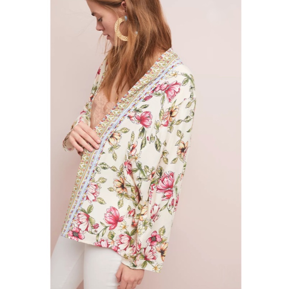 Anthro Akemi Kin Idalia Floral Jacket Kimono